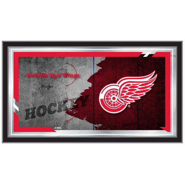 Holland Bar Stool Co Detroit Red Wings 15" x 26" Hockey Collector Mirror by Holland Bar Stool Company - MCOLDETRED