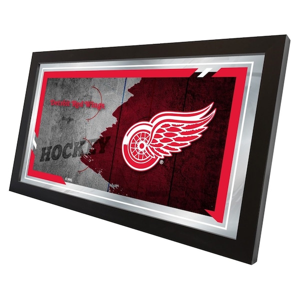 Holland Bar Stool Co Detroit Red Wings 15" x 26" Hockey Collector Mirror by Holland Bar Stool Company - MCOLDETRED
