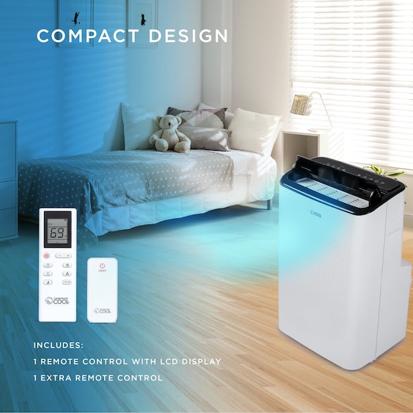 Commercial Cool 12,000 Btu Portable Air Conditioner with Remote - CCP8JW