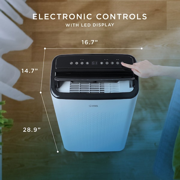 Commercial Cool 12,000 Btu Portable Air Conditioner with Remote - CCP8JW