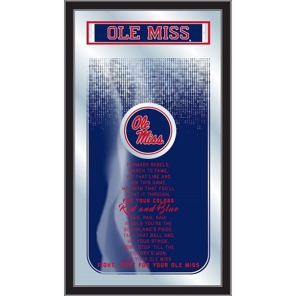 Holland Bar Stool Co Ole' Miss 26" x 15" Fight Song Mirror - MFGHTMSSPPU