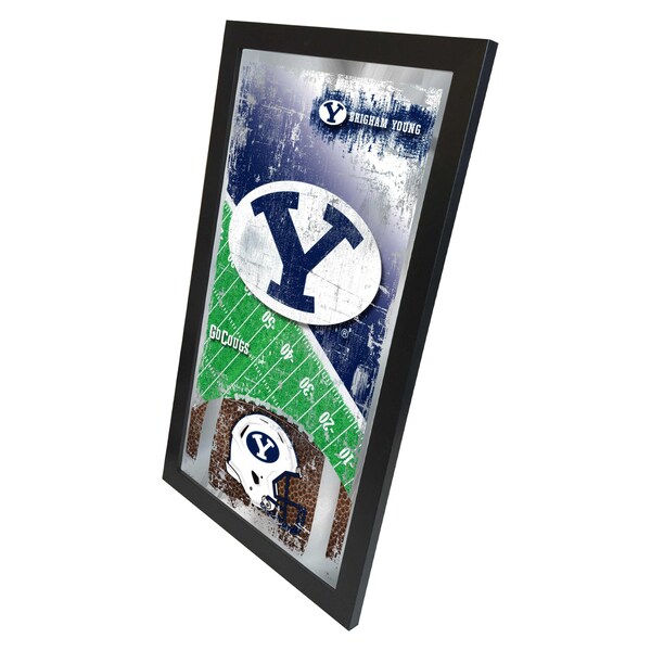Holland Bar Stool Co Brigham Young 15" x 26" Football Mirror - MFTBLBRIGYN