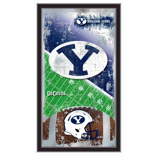 Holland Bar Stool Co Brigham Young 15" x 26" Football Mirror - MFTBLBRIGYN