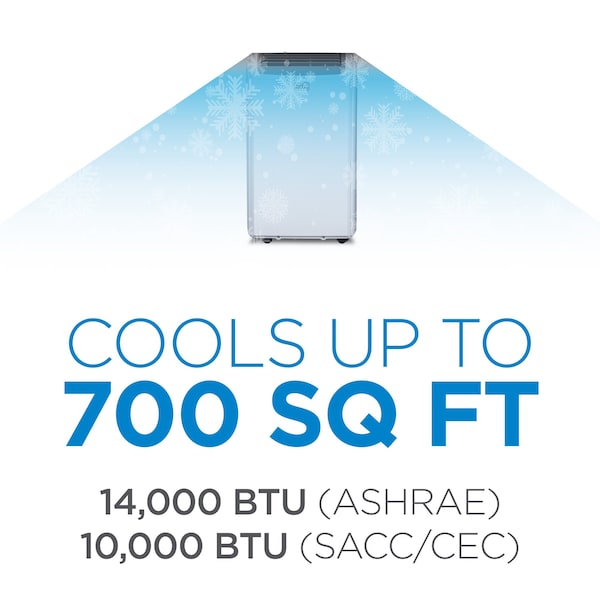 Black & Decker 10,000 BTU Portable Air Conditioner SACC/CEC14,000 BTU ASHRAE 128 - BPP10WTB