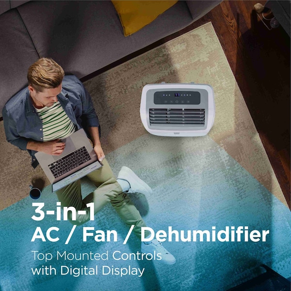 Black & Decker 8,000 BTU Portable Air Conditioner SACC/CEC12,000 BTU ASHRAE 128 - BPP08WTB