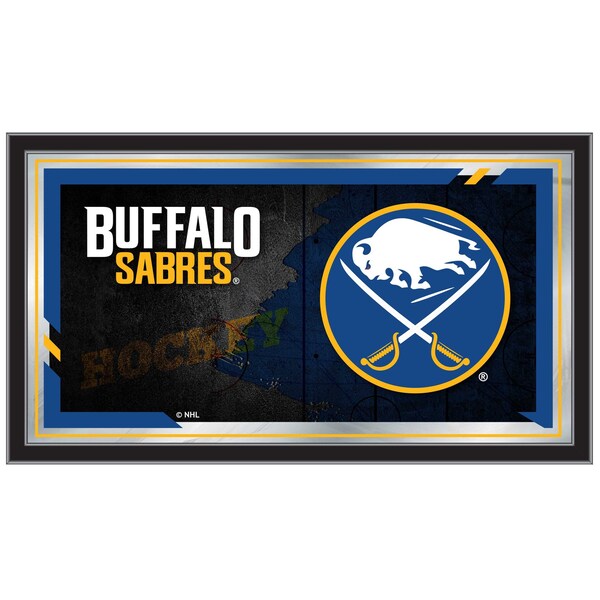 Holland Bar Stool Co Buffalo Sabres 15" x 26" Hockey Collector Mirror by Holland Bar Stool Company - MCOLBUFSAB