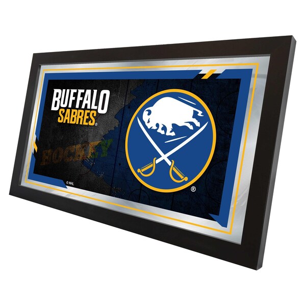 Holland Bar Stool Co Buffalo Sabres 15" x 26" Hockey Collector Mirror by Holland Bar Stool Company - MCOLBUFSAB