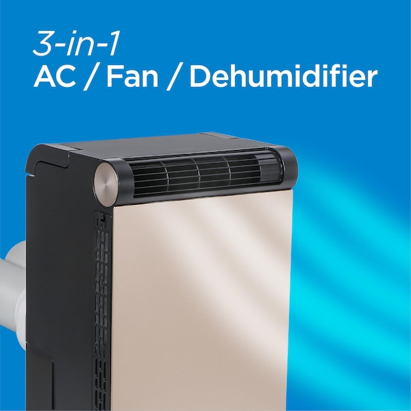 Black & Decker 3-in-1 Personal Portable Air Conditioner, Portable Fan & Dehumidifier, Windowless Air Conditioner - BP01PT