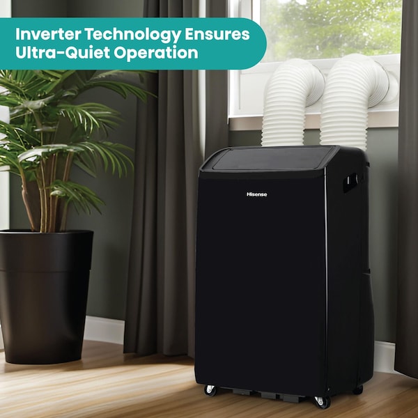 Hisense 10,000 BTU Smart Portable Inverter Air Conditioner with Wi-fi and Remote Control - AHP1022TW1GD