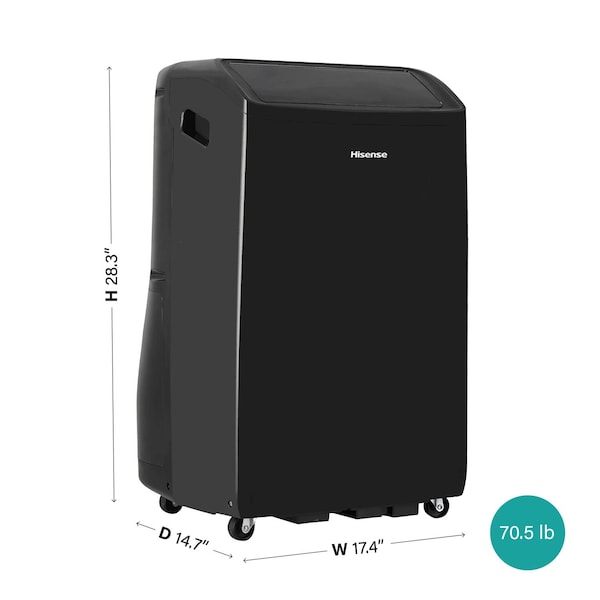 Hisense 10,000 BTU Smart Portable Inverter Air Conditioner with Wi-fi and Remote Control - AHP1022TW1GD