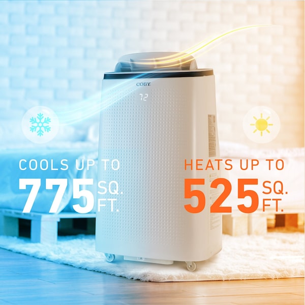 Coby 10,800 BTU Cooling SACC/CEC, 11,500 BTU Heating   15,000 BTU Cooling ASHRAE 128 - CBPAC1080H