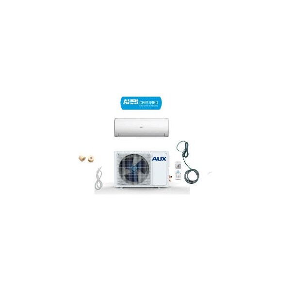 Aux Usa-116988 AUX Ductless Mini Split Air Conditioner w/ Heat Pump, Wifi Enabled, 36000 BTU, 3 Ton, 12ft Lineset - ASW-H36US/LFR1D1-US-C