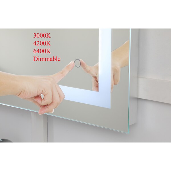 Elegant Decor Helios 36" X 72" Hardwired Led Mirror W/Touch Sensor And Color Chngng - MRE13672