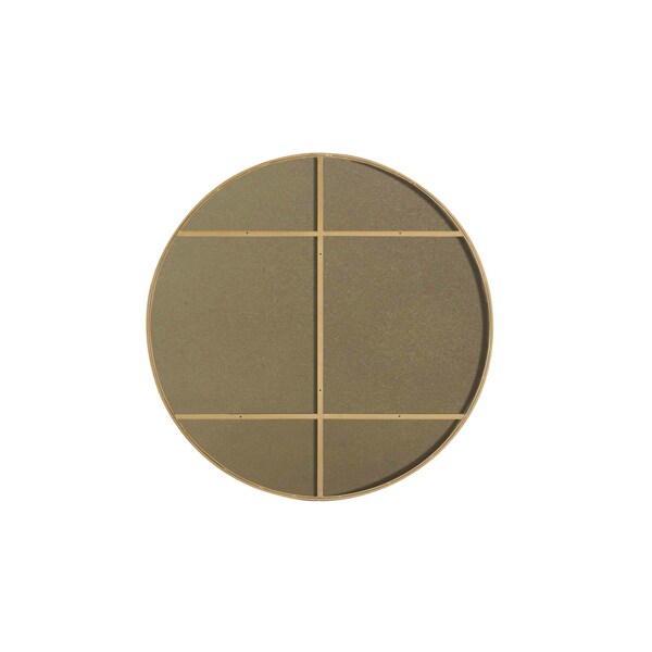 Elegant Decor Metal Frame Round Mirror 48 Inch Brass Finish - MR4048BR