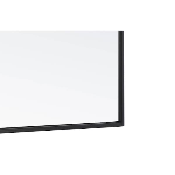 Elegant Decor Metal Frame Rectangle Mirror 24 Inch Black Finish - MR4071BK