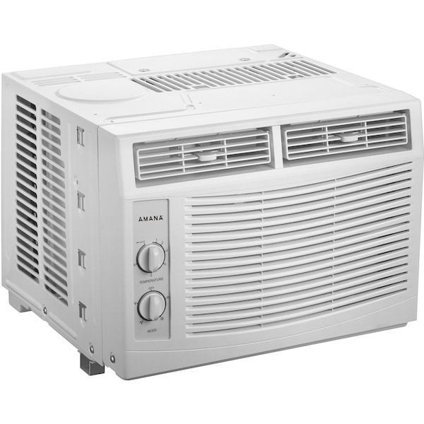 Amana 5,000 BTU 115V Window-Mounted Air Conditioner with Mechanical Controls - AMAP050DW