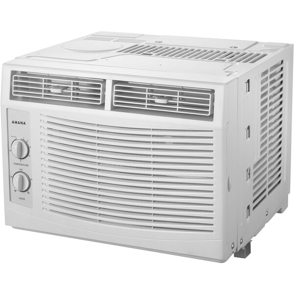 Amana 5,000 BTU 115V Window-Mounted Air Conditioner with Mechanical Controls - AMAP050DW