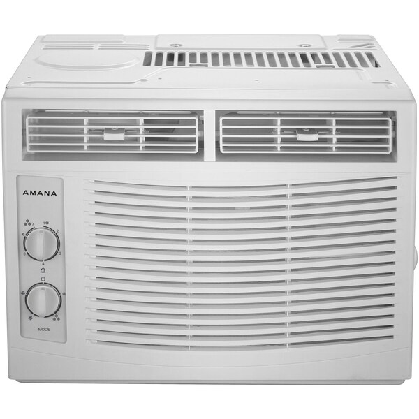 Amana 5,000 BTU 115V Window-Mounted Air Conditioner with Mechanical Controls - AMAP050DW