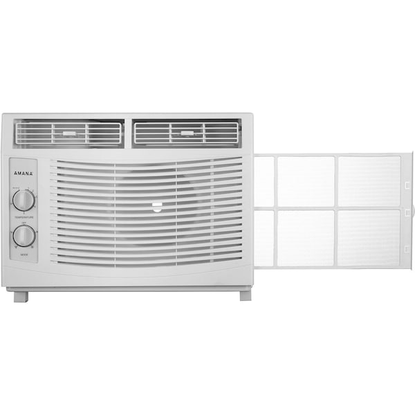 Amana 5,000 BTU 115V Window-Mounted Air Conditioner with Mechanical Controls - AMAP050DW