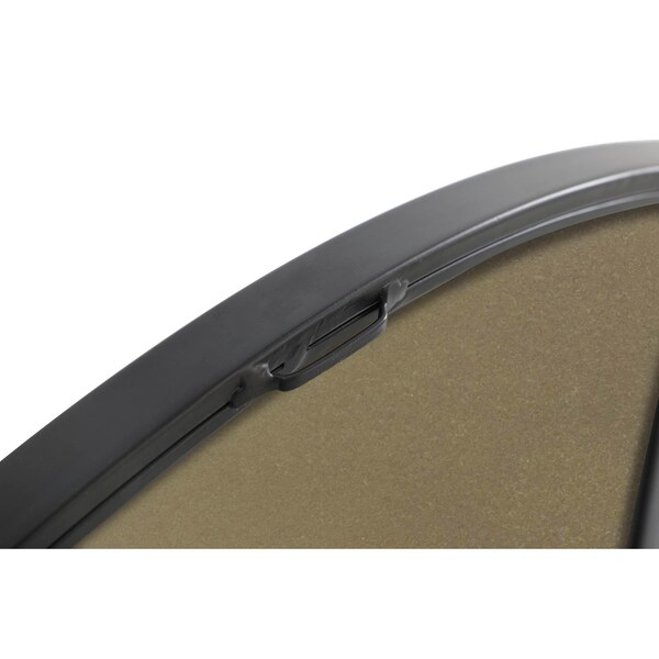 Elegant Decor Metal Frame Round Mirror 28 Inch Black Finish - MR4034BK
