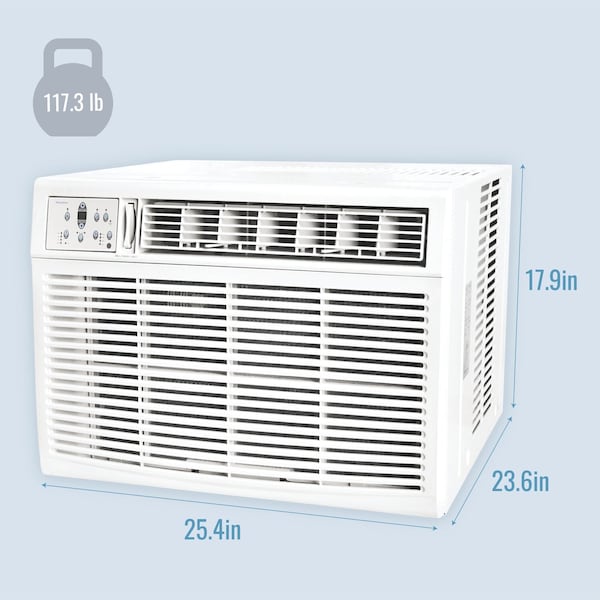 Keystone 18,800/18,400 BTU 230V Window/Wall Air Conditioner with 16,000 BTU Supplemental Heat Capability - KSTHW18B