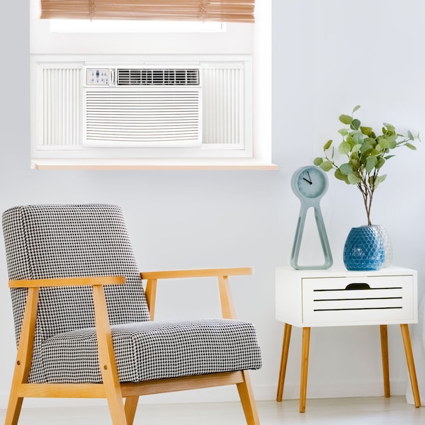 Keystone 18,800/18,400 BTU 230V Window/Wall Air Conditioner with 16,000 BTU Supplemental Heat Capability - KSTHW18B