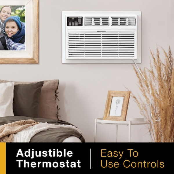 Whirlpool 8,000 BTU Through the Wall Air Conditioner with Supplemental Heat - WHAT082-HAW