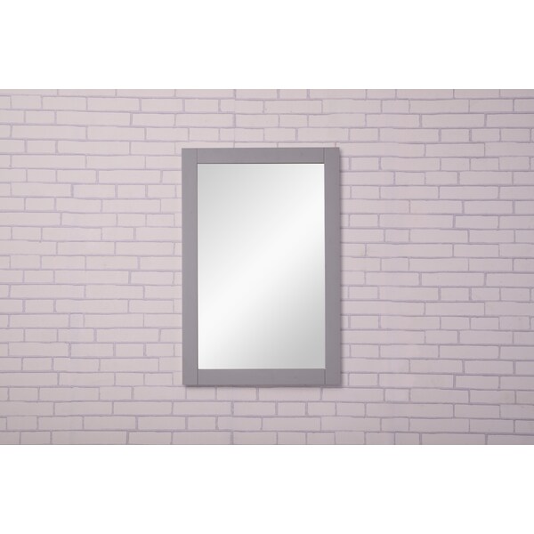 Elegant Decor 22 In. X 32 In. Wall Mirror In Medium Grey Finish - VM-2002