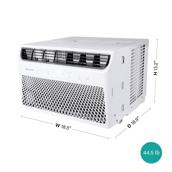 Hisense 8,000 BTU Smart Window Inverter Air Conditioner with Wi-fi and Remote Control - AHW0823TW1W