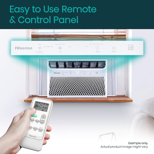 Hisense 8,000 BTU Smart Window Inverter Air Conditioner with Wi-fi and Remote Control - AHW0823TW1W
