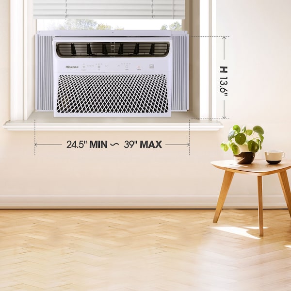 Hisense 8,000 BTU Smart Window Inverter Air Conditioner with Wi-fi and Remote Control - AHW0823TW1W