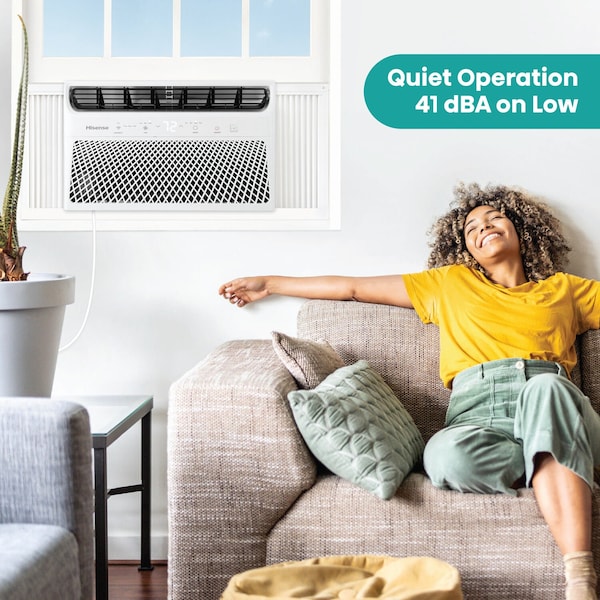 Hisense 8,000 BTU Smart Window Inverter Air Conditioner with Wi-fi and Remote Control - AHW0823TW1W