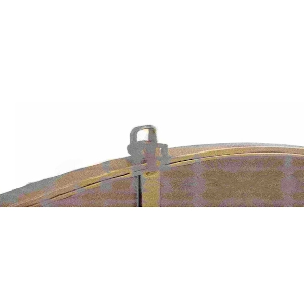 Elegant Decor Metal Frame Round Mirror With Decorative Hook 24 Inch Brass Finish - MR4052BR