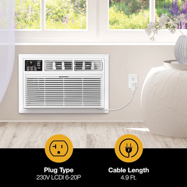 Whirlpool 12,000 BTU 230V Through the Wall Air Conditioner with Supplemental Heat - WHAT122-HAW