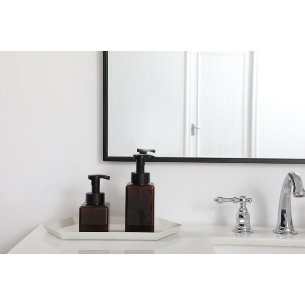 Elegant Decor Metal Frame Rectangle Mirror 36 Inch In Black, 714736 - MR43648BK