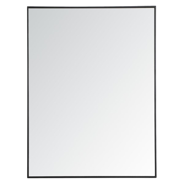Elegant Decor Metal Frame Rectangle Mirror 36 Inch In Black, 714736 - MR43648BK