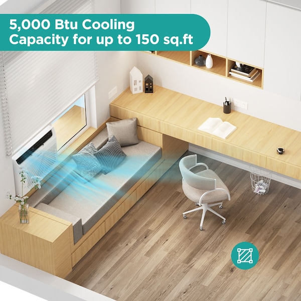 Hisense 5,000 BTU Window Air Conditioner with Mechanical Rotary Controls - AHW0521K1W