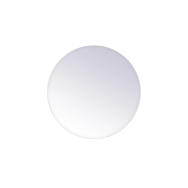 Elegant Decor Gracin Round Mirror 28 Inch In Clear - MR401928