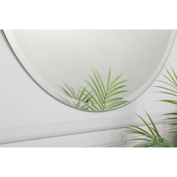 Elegant Decor Gracin Round Mirror 28 Inch In Clear - MR401928