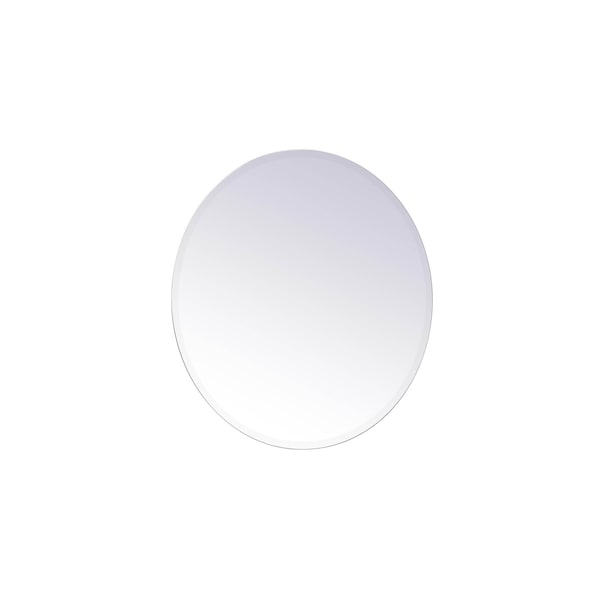 Elegant Decor Gracin Round Mirror 28 Inch In Clear - MR401928