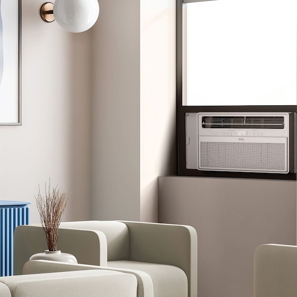 Tcl Q-Series 12,000 BTU 550 Sq. Ft. Smart Inverter Window Air Conditioner with Heater, Remote Control - H12W4KWH