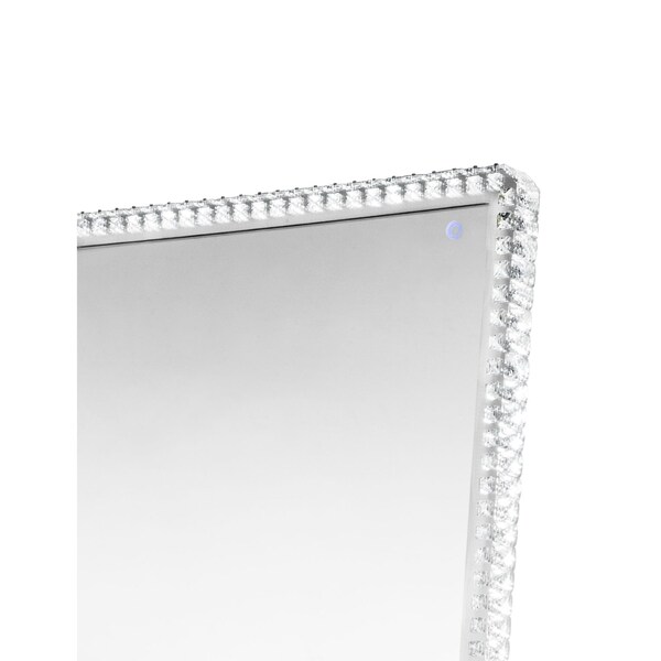 Nova Of California Marilyn Illuminated Leaner Floor Mirror   71in, Chrome, On/Off Switch - 4411263