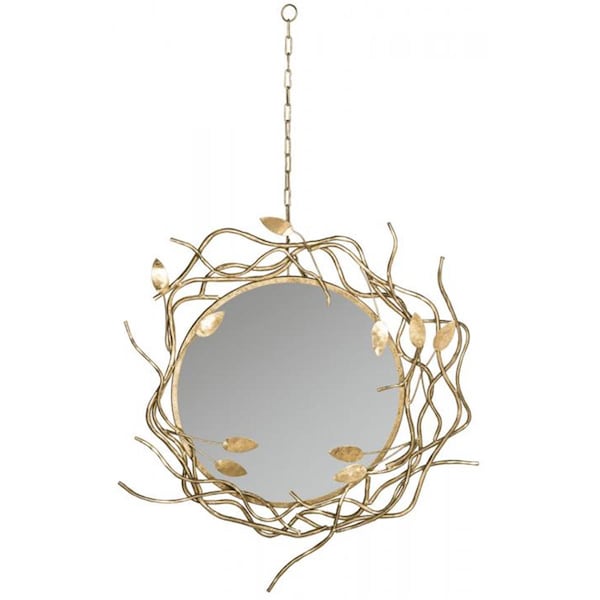 Safavieh Gold Wreath Mirror- Antique Gold - 38.5 x 3 x 34.5 in. - MIR4062A