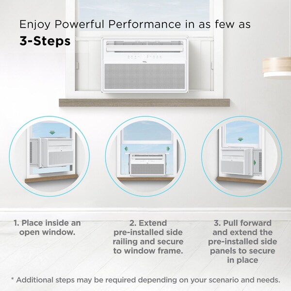 Tcl Q-Series 10,000 BTU Smart Window Air Conditioner H10W4KW - H10W4KW