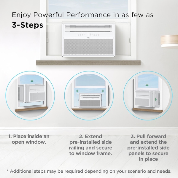 Tcl Q-Series 12,000 BTU Smart Window Air Conditioner H12W4KW - H12W4KW