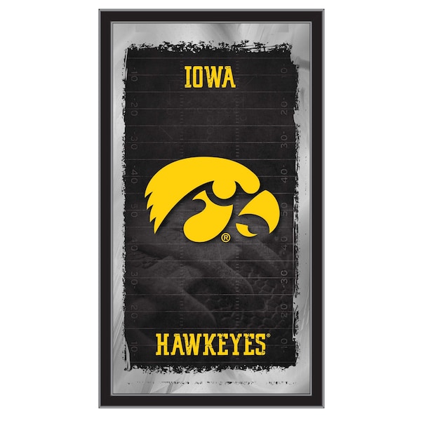 Holland Bar Stool Co Iowa 15" x 26" Football Mirror - MFTBLIOWAUN