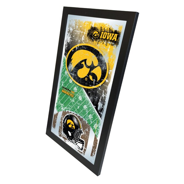 Holland Bar Stool Co Iowa 15" x 26" Football Mirror - MFTBLIOWAUN