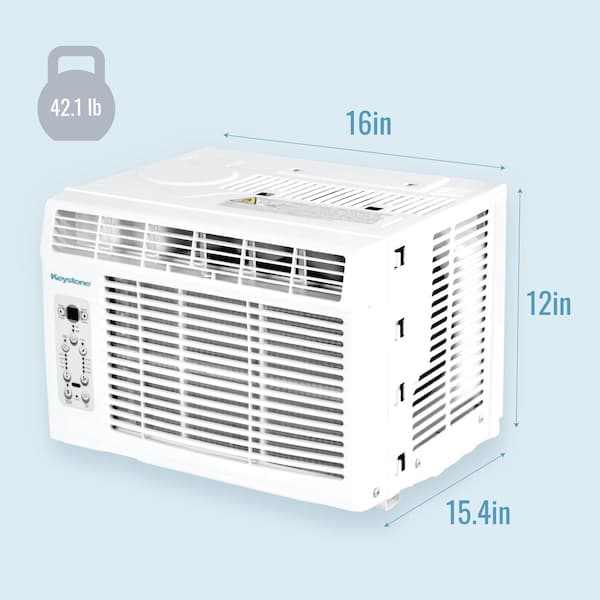 Keystone 5,000 BTU Window-Mounted AC with "Follow Me" LCD Remote Control - KSTAW05CE