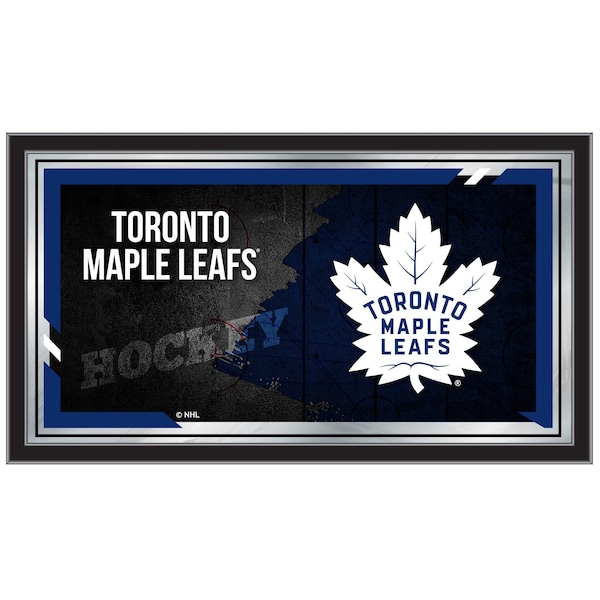 Holland Bar Stool Co Toronto Maple Leafs 15" x 26" Hockey Collector Mirror by Holland Bar Stool Company - MCOLTORMPL