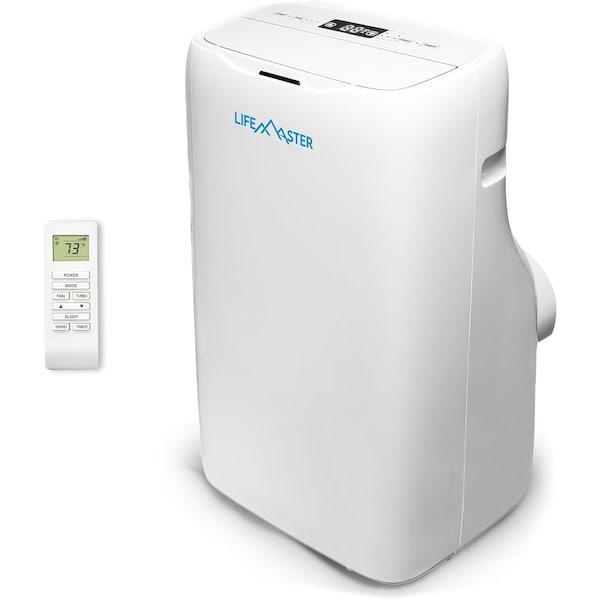 Lifemaster 14,000 BTU Dual Hose Portable AC, 3 Modes, 600 Sq.Ft, for Home, Office, and Business - LMDUAL44